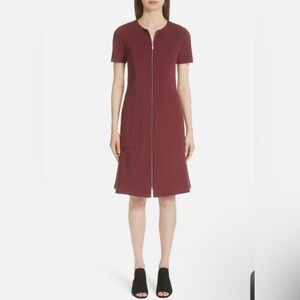 LAFAYETTE 148 NEW YORK Sonya Zip Front Brandywine Dress Size 16